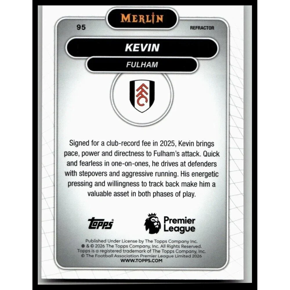 2026 Merlin Premier League #95 Kevin Refractor